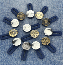 Load image into Gallery viewer, Jeans Retractable Button