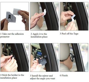 Car Rear Seat Rearview Mirror