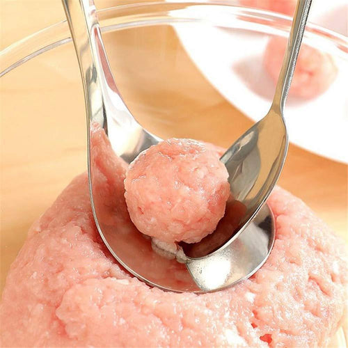 Stainless steel meatball maker spoon kitchen