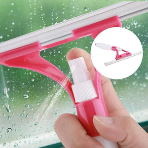 Water spray glass cleaner