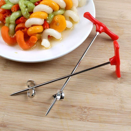 Stainless steel spiral twist knife
