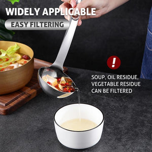 Soup oil filter spoon