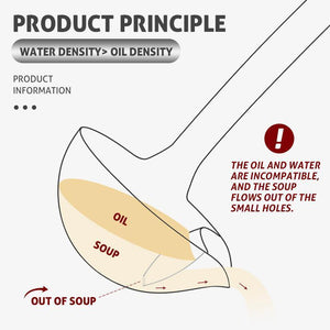 Soup oil filter spoon